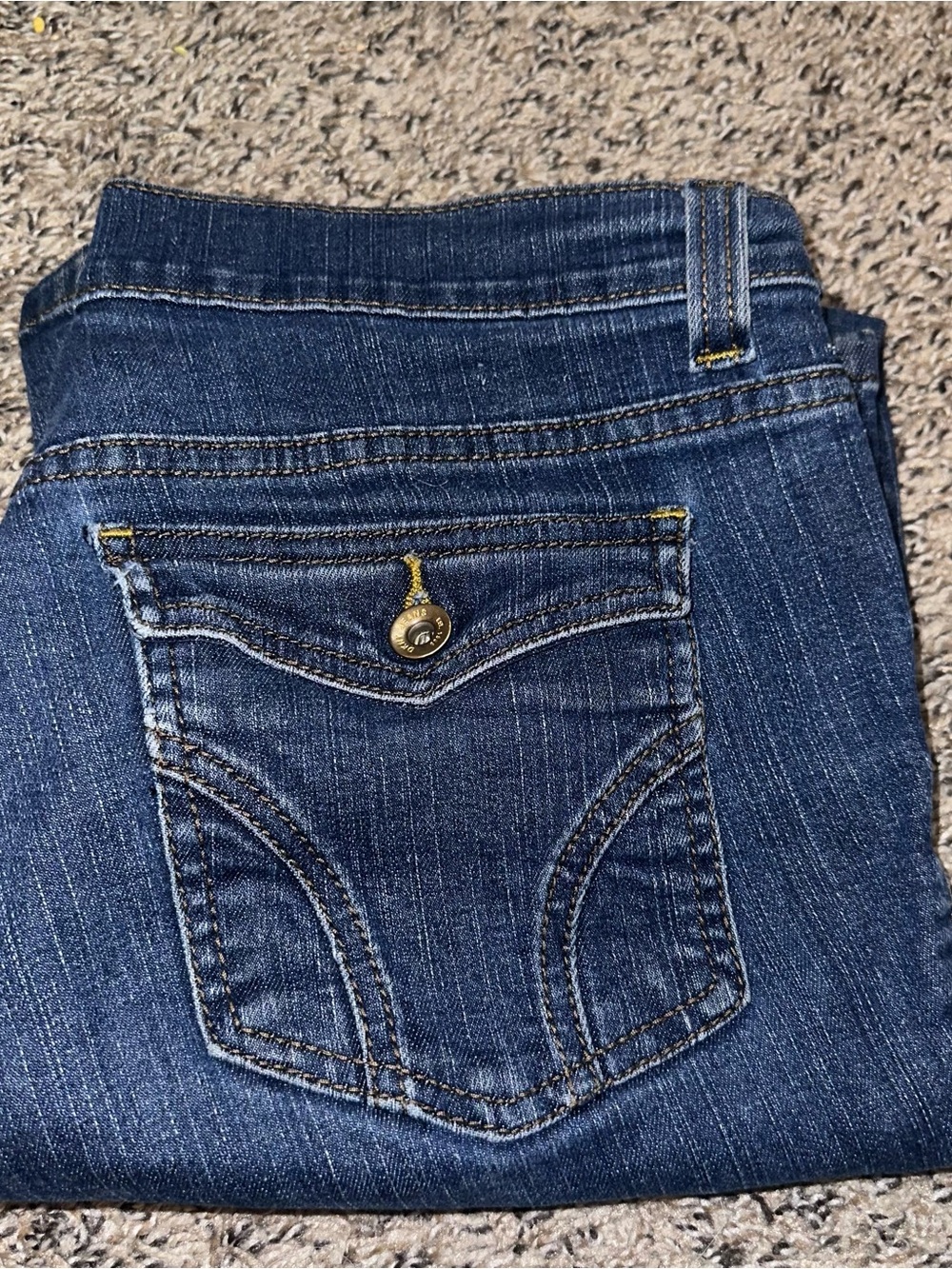 Women's Dark Blue Classic Denim Jeans DKNY